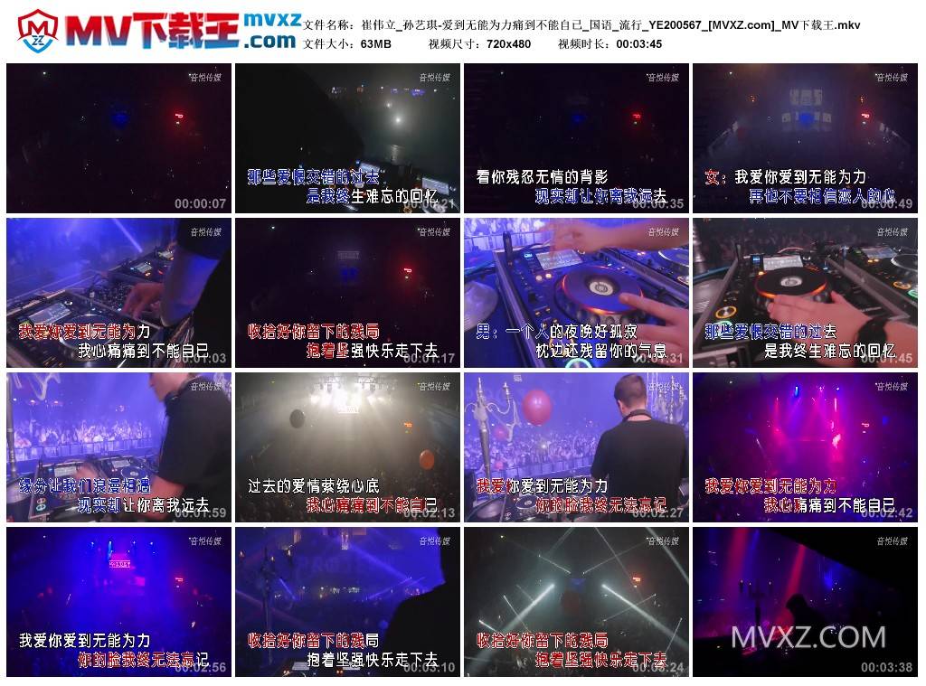 崔伟立_孙艺琪-爱到无能为力痛到不能自已_国语_流行_YE200567